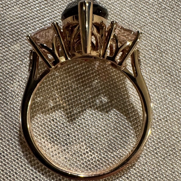 Le Vian 14k Strawberry Gold, Pomegranate Garnet, Peach Morganites, and Nude Diam - Picture 3 of 6